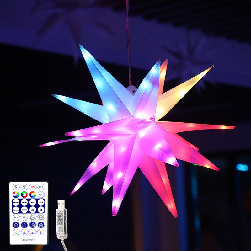 Carvallo – Musik synkronisering RGB Stjärnljus med fjärrkontroll och USB-laddning Carvallo