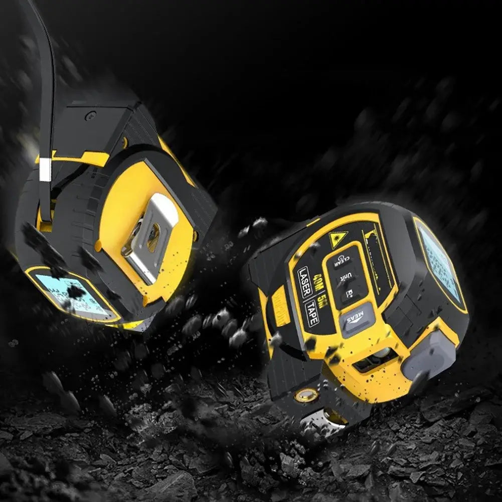 Royallure Digital Laser Avståndsmätare med Måttband Funktion – Bakgrundsbelyst, 100m Räckvidd, Minnesfunktion Carvallo