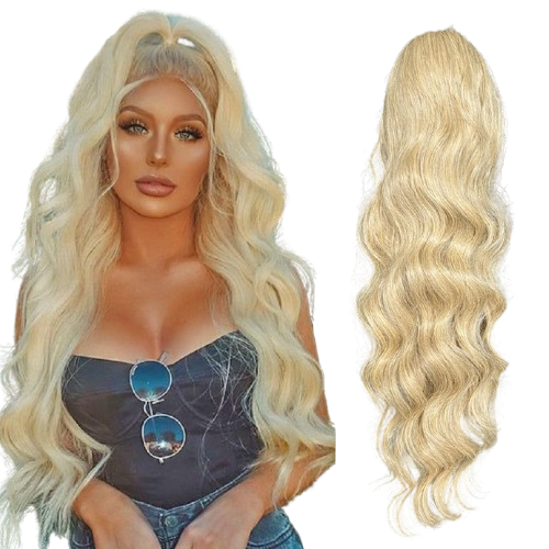 Luxora Lång Ponnytail Clip On Hårklämma Förlängning 22 Tum Carvallo