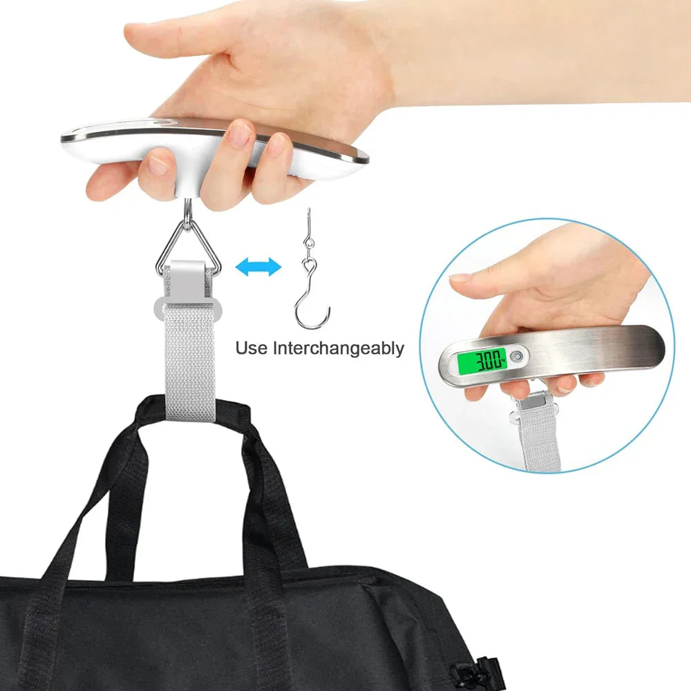 Carvallo TRAVOLUX | Upp till 50 kg | LCD-skärm med bakgrundsbelysning | Kompakt & Precise Carvallo