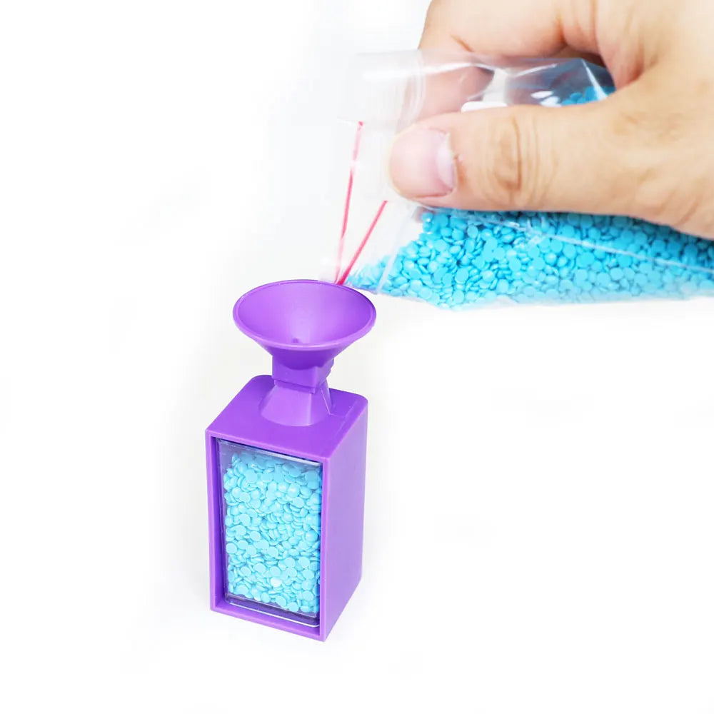 Carvallo Diamantmålning Tratt | För Runda & Fyrkantiga Stenarter | Lätt fyllning av Lådor & Skålar | Tillbehör för DIY-Konst Carvallo