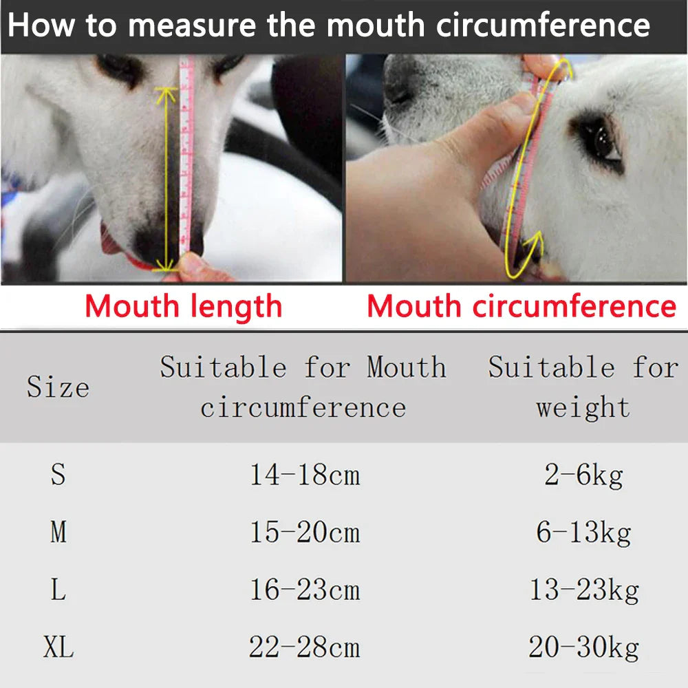 BellStop+ | Ventilerad hundekorg | Justerbar nylonkorg | Anti-bark och anti-bite skydd | S-XL storlekar Carvallo