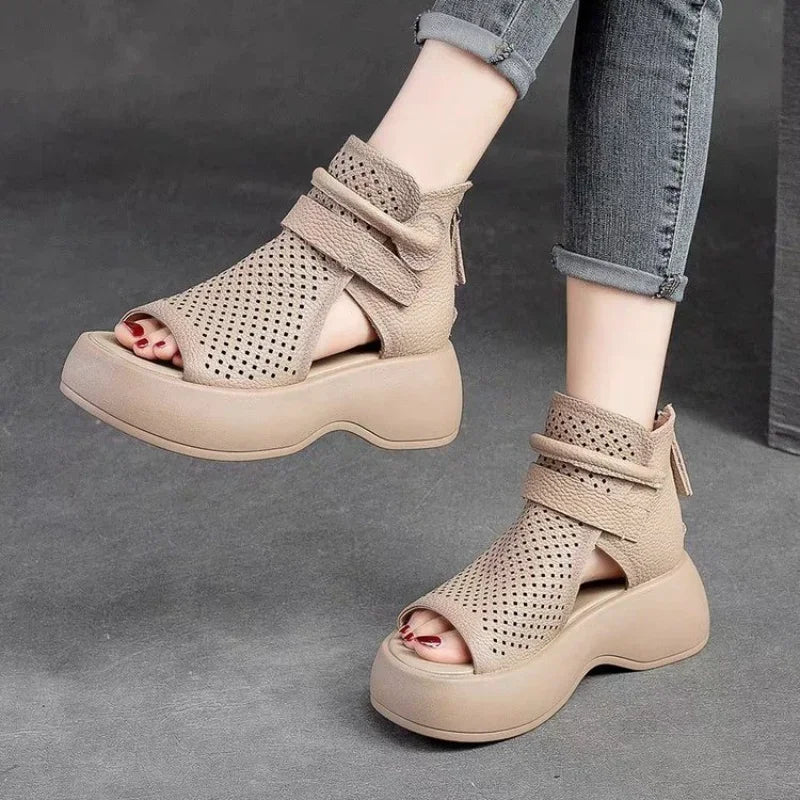 Chic Casual Sandaler för Kvinnor-Shoes for Women-Hemnix-Hemnix