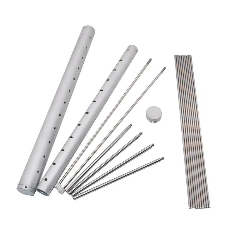 Carvallo Mini-bärbar grill i rostfritt stål | Fällbar & Bärbar | För 3–5 personer Carvallo