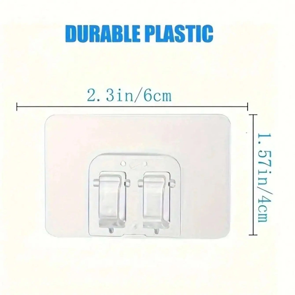 Carvallo Krok CLIPNOVA ClearFix | 20/40 stycken | Transparent & Residulfri | Utomhus & Inomhus | Ljusslingor, Kablar & Dekor Carvallo