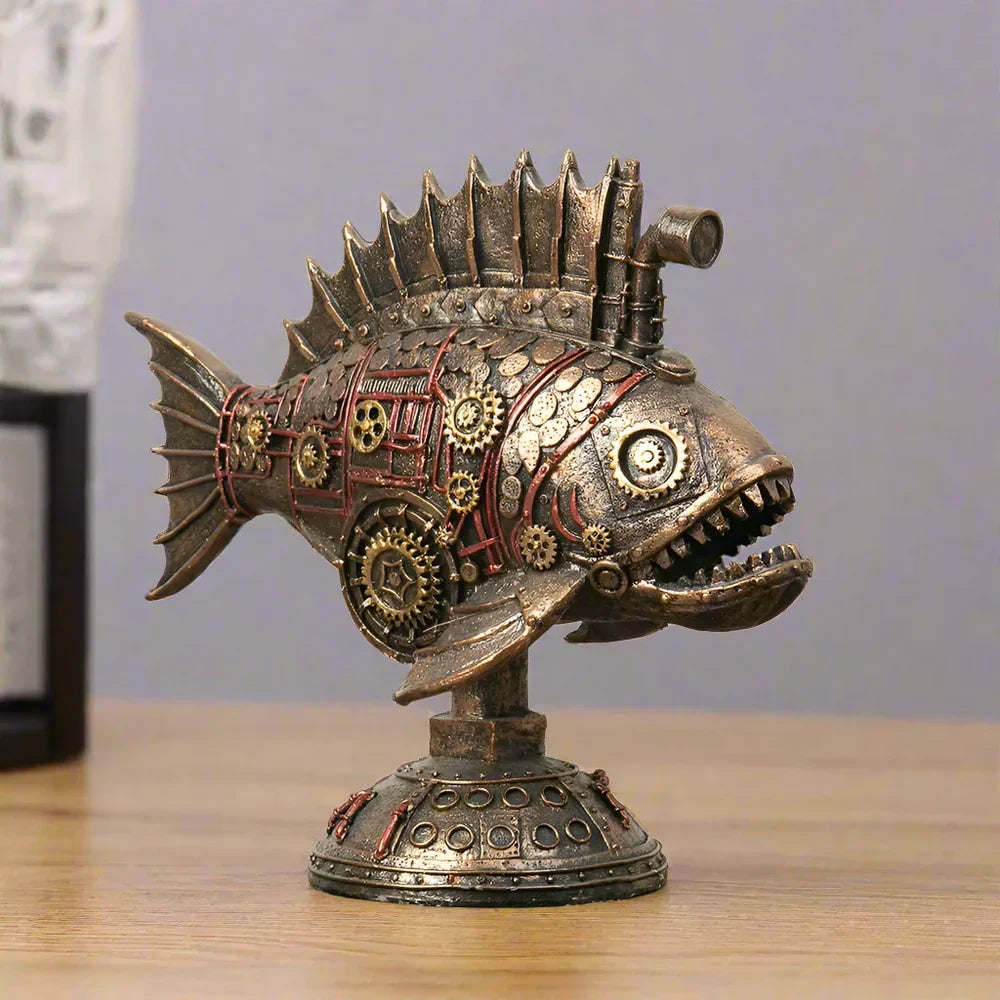 Carvallo - Unik Steampunk Cthulhu bläckfisk skulptur för konstnärliga miljöer Carvallo
