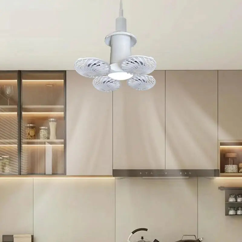 Carvallo Solar Campinglampa med fläkt | Fällbar & Bärbar | 3 Vindsteg & LED-belysning | För tält, terrass & utomhus Carvallo