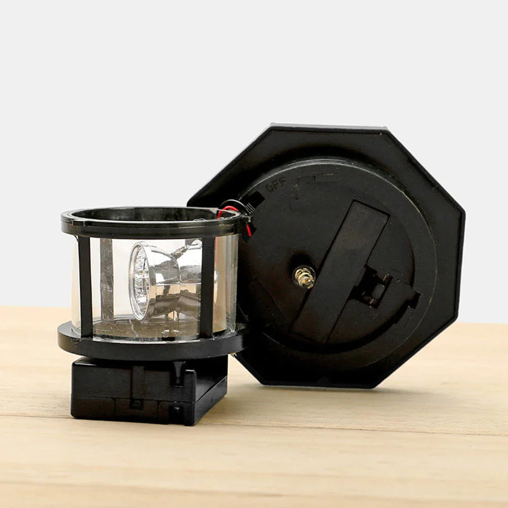 Carvallo LightTower Solfyr Dekorationsljus | LED med roterande ljusstråle | Automatisk sensor | För trädgård, balkong & staket Carvallo