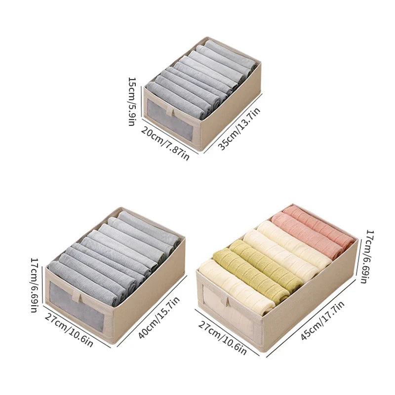 Carvallo med fönster | Fällbar & Andningsbar | VistaLino Linnebox i M/L/XL Carvallo