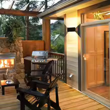 Carvallo-vägglampa Lumano Edge | 24 W | Inomhus & Utomhus | Justerbar ljuskegle | IP65 | Modern Up-&-Down-Ljus Carvallo