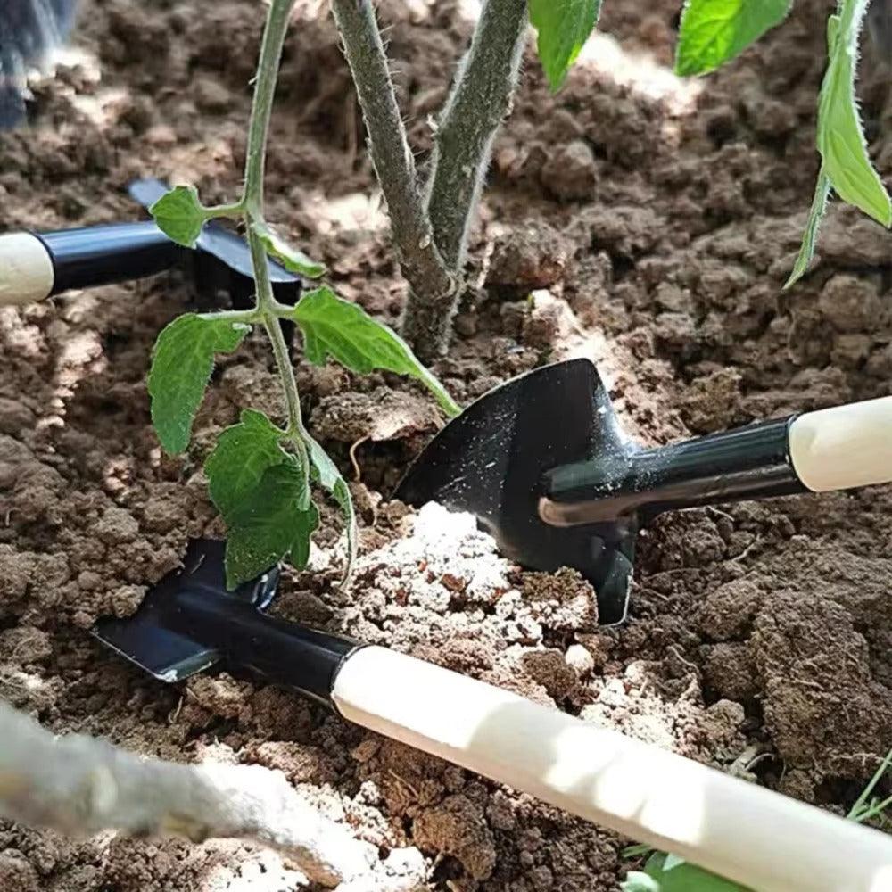 Carvallo Mini-Trädgårdset | 3-delar | För krukväxter & odlingsbäddar | Ergonomisk & Rostfri Carvallo