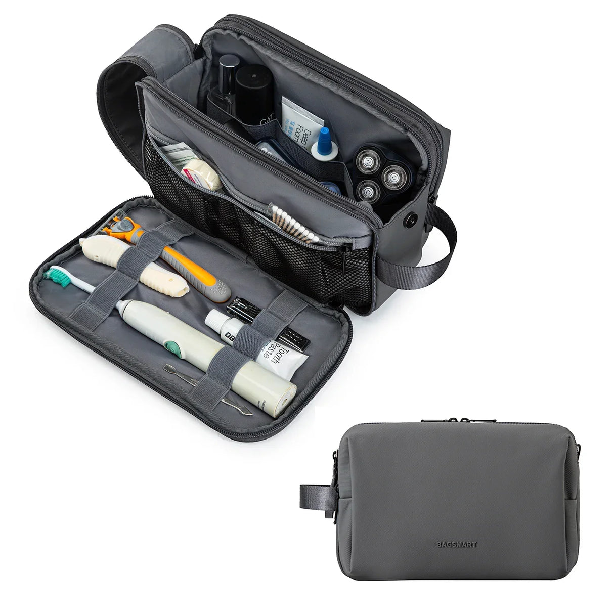 Carvallo Vattentät Kosmetiktasche för Damer & Herrar | Lätt Kulturväska i S/M/L | Resetillbehör för Personvård & Smink | Unisex Resa Organizer Carvallo