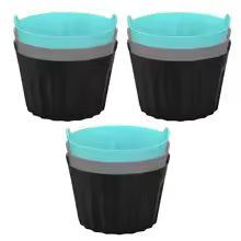 Carvallo AirBake Cups Silikon Bakformar för Varmluftfritös | 3/6/9 stycken | Återanvändbar & Non-stick | 6,5x5 cm Carvallo