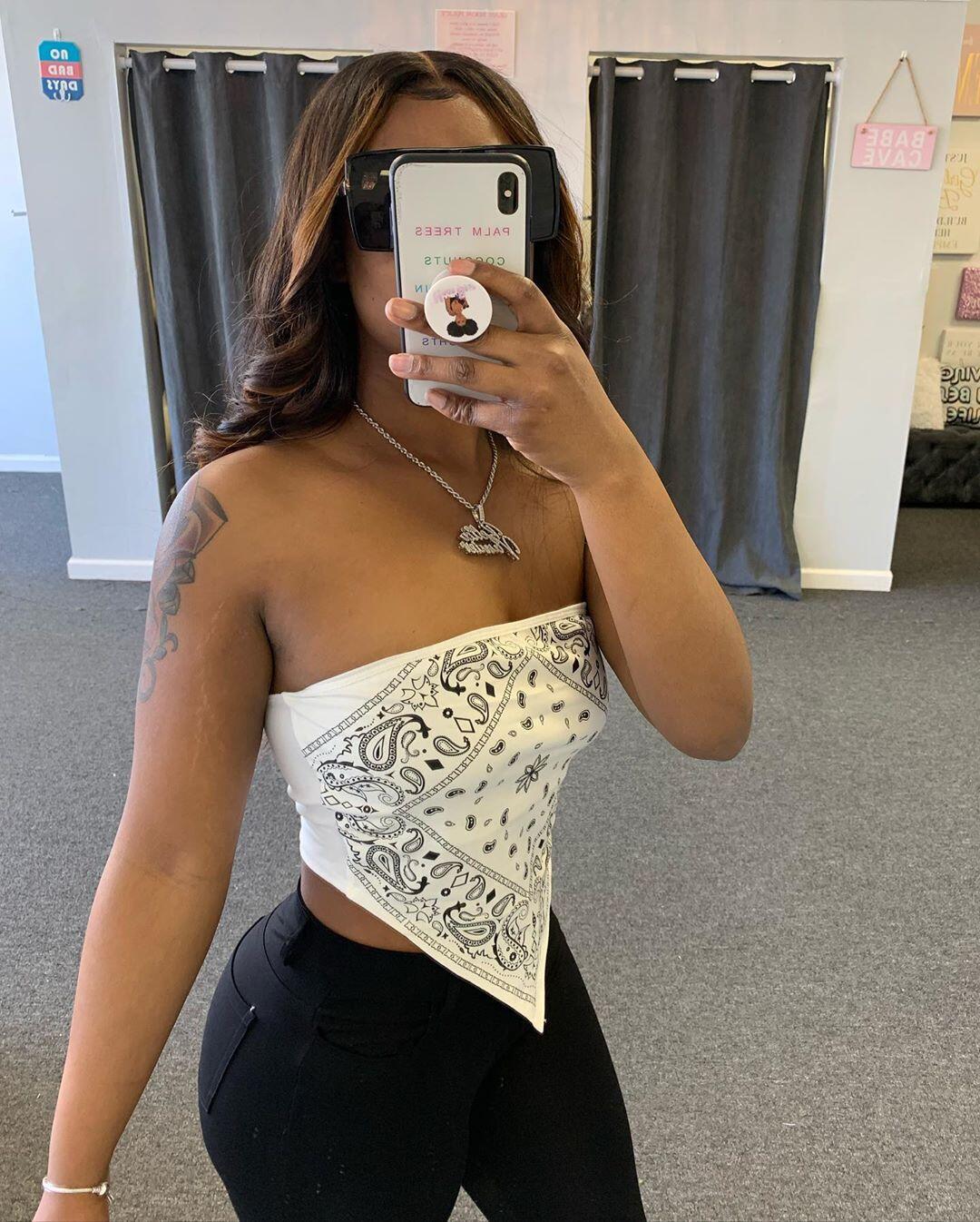 Tube Crop Bandana toppar-Clothes for women-Hemnix-Vit-S-Hemnix
