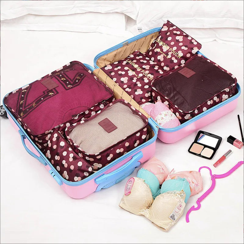 Carvallo Packwürfel Set | 6-delat | Vattentät & Extra Volym | Resväska Organizer för Herrar Carvallo