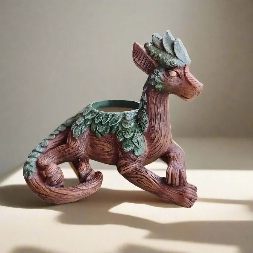 MythiGrow – Lättsamt drakformad succulentkruka med magisk hemlig charm Carvallo