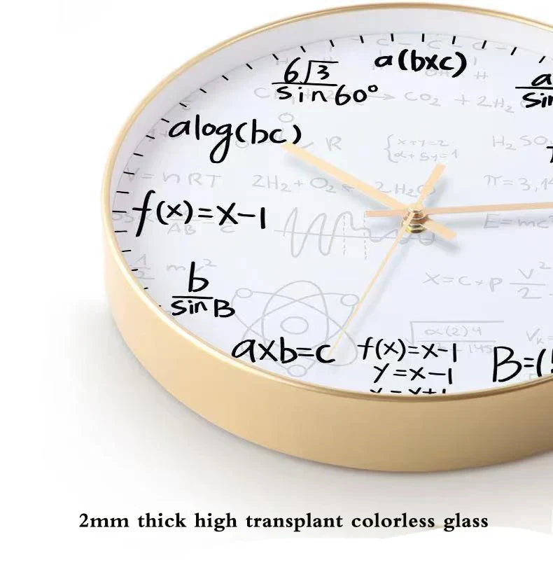 Krittavla - Matematisk Formler Väggklocka för Stilig Dekoration Carvallo