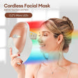 Ansiktsmask med 7 LED-ljus - Föryngrande färgterapi för strålande hud MILA Sverige