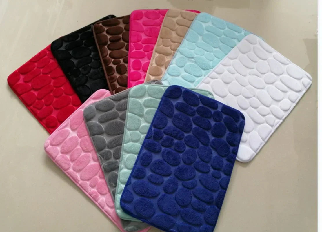 Säker och Stilren Geometrisk Pr präglad Badmatta – Halkfri med Mjuk Textur Carvallo