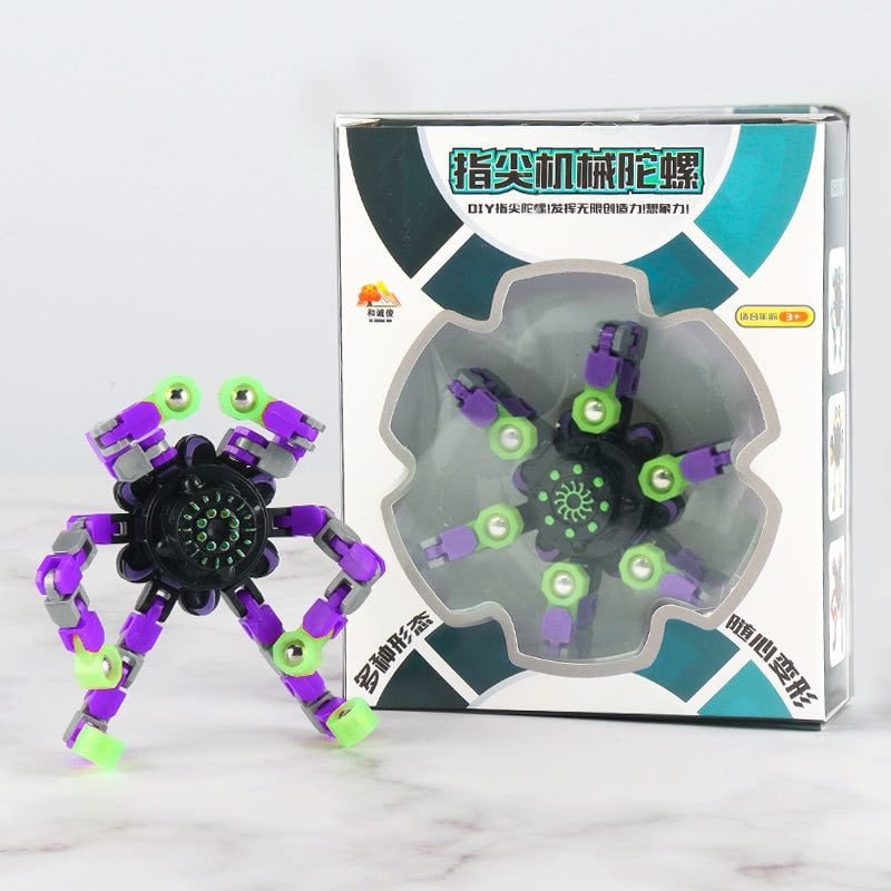 Lysande Omavandlingsbar Fingerleksak-Kids-Hemnix-Lysande Lila-Hemnix