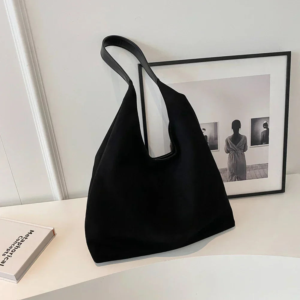 Skulderväska Faux Suede Mjuk Tote för Kvinnor Carvallo