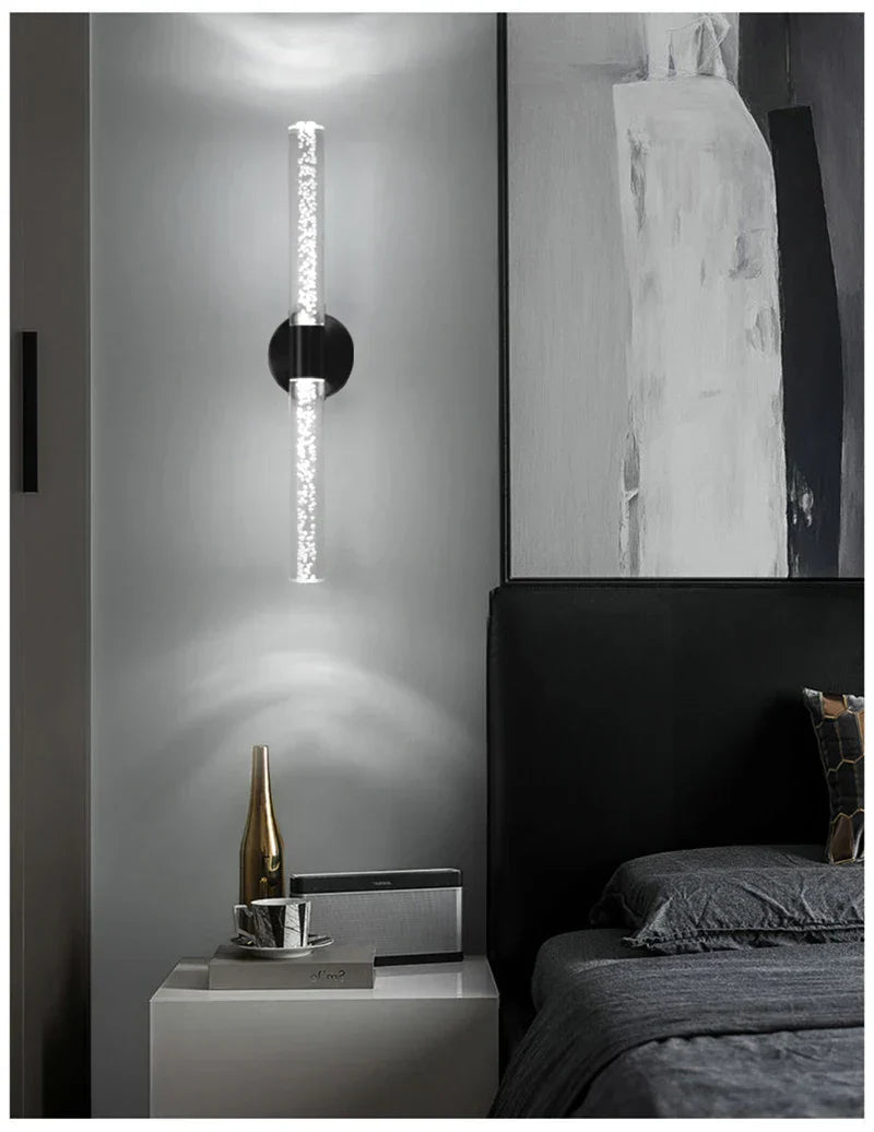 Royallure Nordic Crystal Bubble LED Vägglampa för Sovrum, Vardagsrum & Hall Carvallo