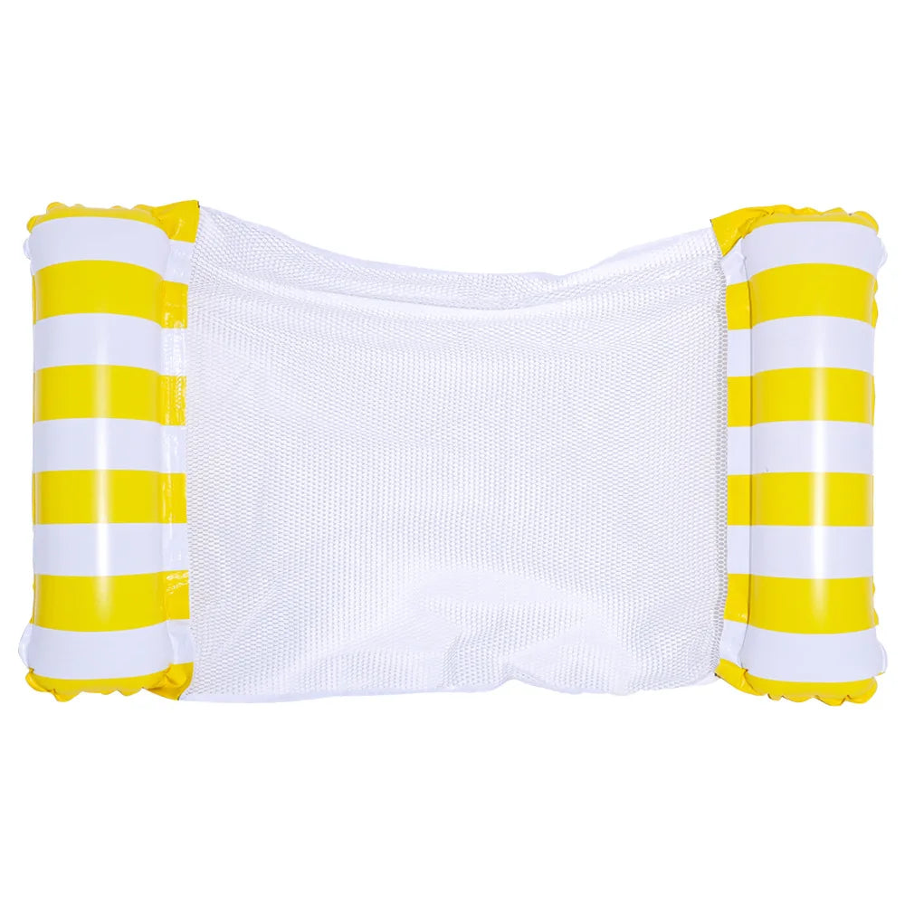 Carvallo Vattenshängmatta uppblåsbar | 130×70 cm | Fällbar Pool-loungestol med ryggstöd | Svimmbädd för pool, strand & semester Carvallo