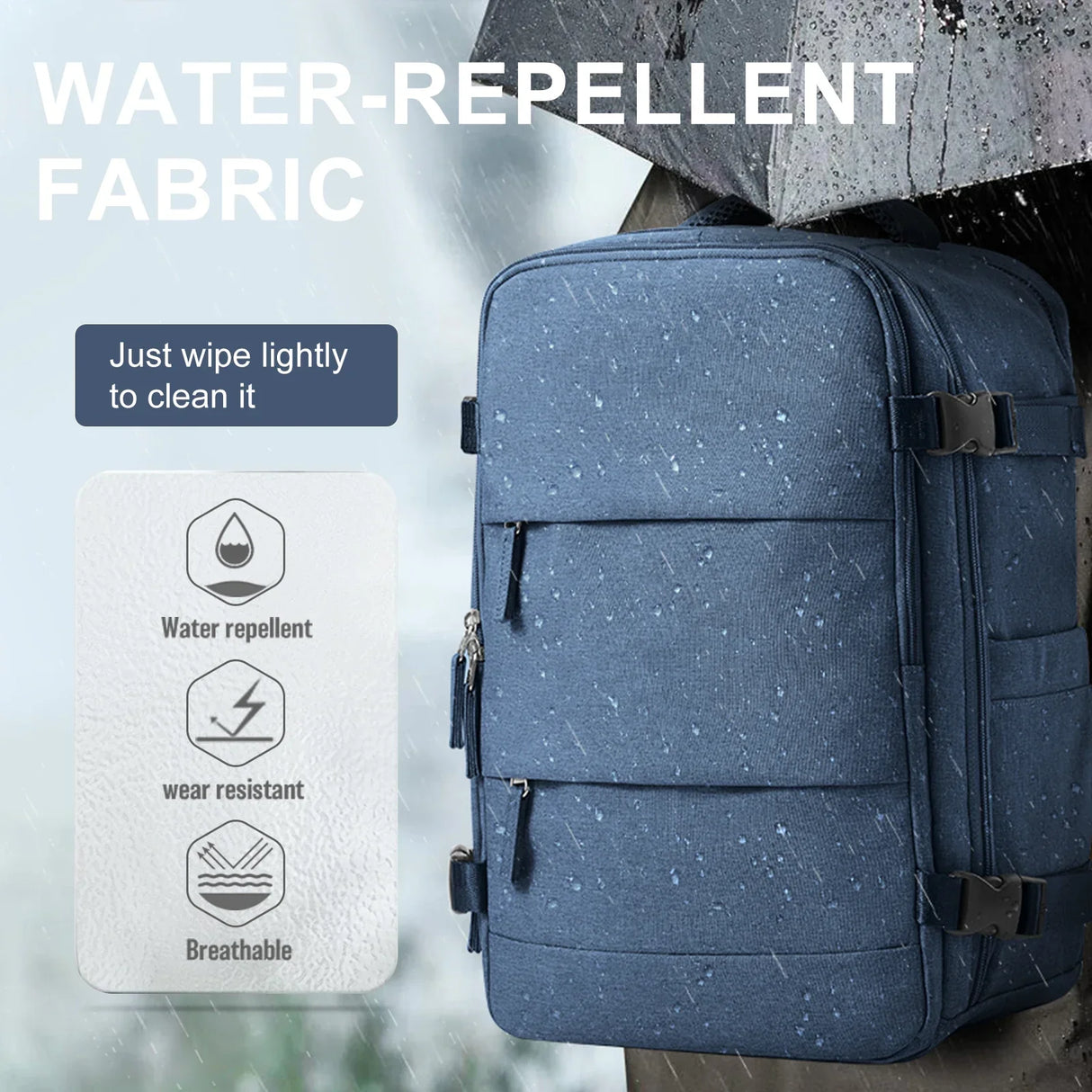 Carvallo Travomate | Vattentät & Mångsidig | 15,6" Laptopfack | Stor kapacitet med våt-torr separation Carvallo