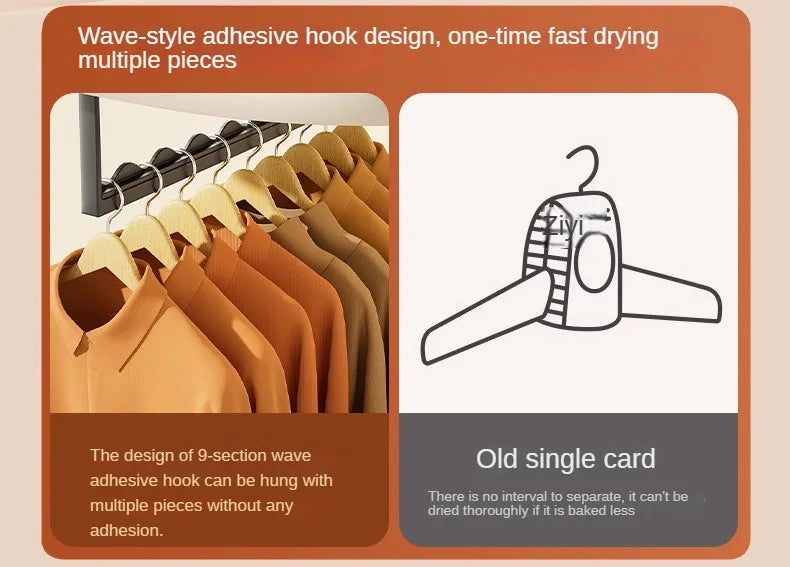 Bärbar elektrisk klädtork med fjärrkontroll – Snabb torkning & kompakt tvättlösning Carvallo