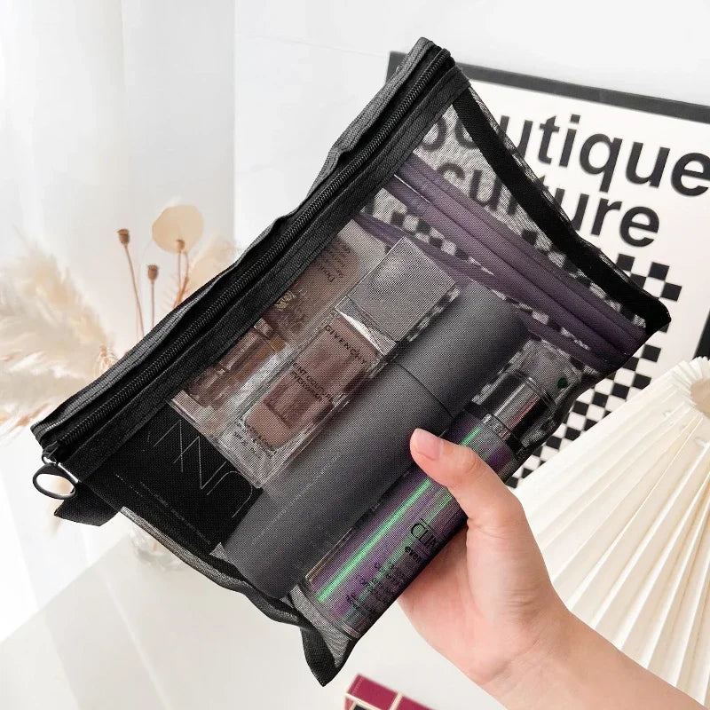 Carvallo-kosmetikkväska AirMeshBag | Ultraluftig & Andningsbar | Finns i 3 storlekar | Svart Carvallo