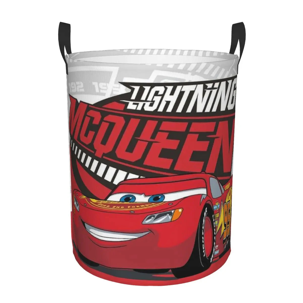 Bilar Lightning McQueen Tvättkorg – Rymlig och Fällbar Korg för Kläder Carvallo
