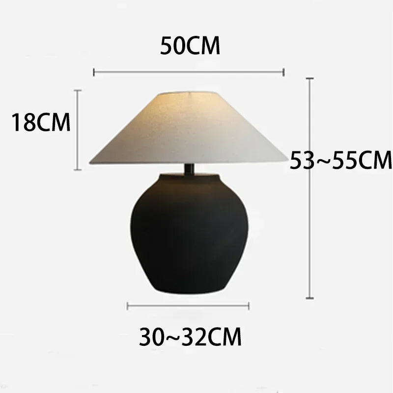 LumeVase – Keramisk Bordslampa med Minimalistisk Design Carvallo