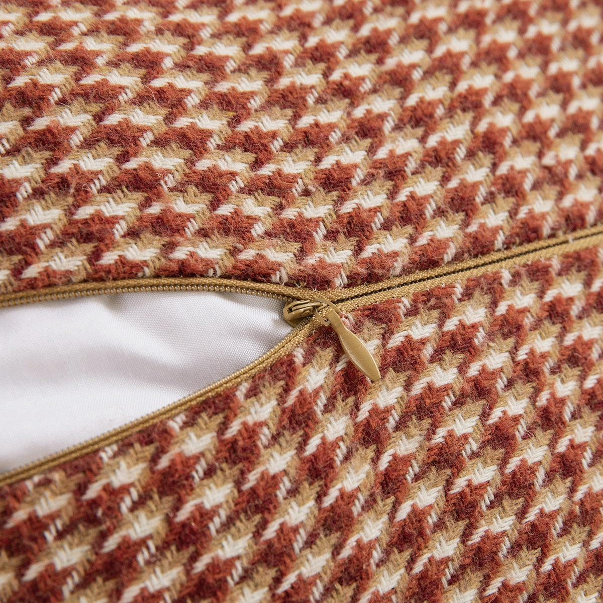 Carvallo – Klassisk Houndstooth Kuddöverdrag med Tidlös Elegans Carvallo