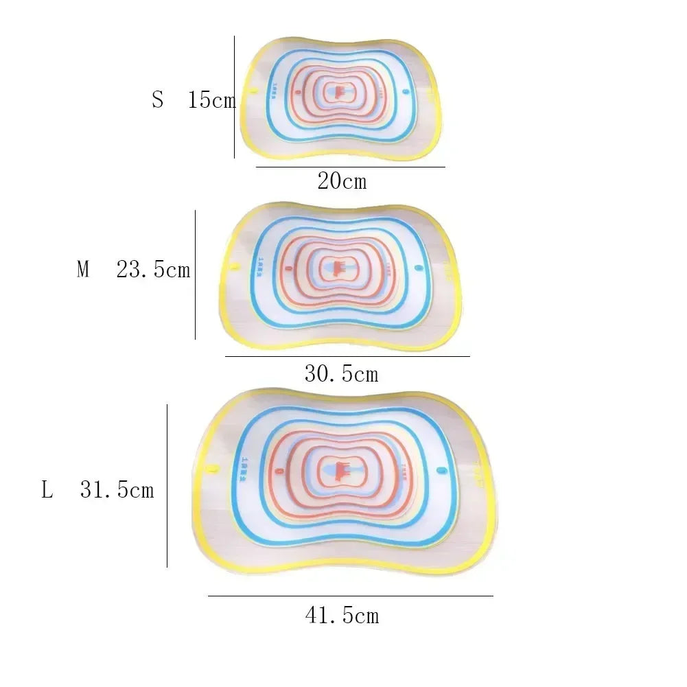 Carvallo CutBoard Set Flexibel Skärbräda | Rutschfast & färgkodad | Livsmedelsäker plastbräda Carvallo