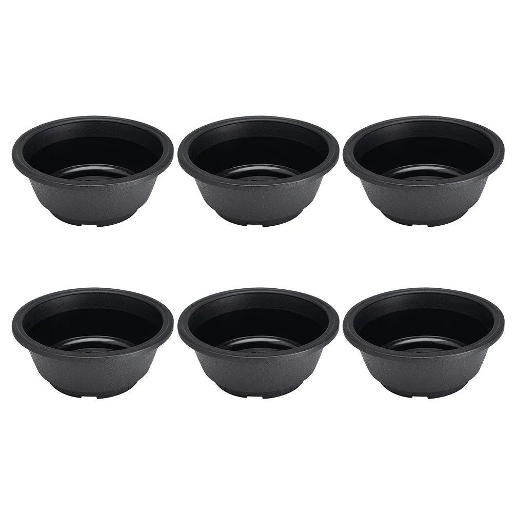 Carvallo Noir Blumentöpper i Koreansk stil | 6-pack | Robust & Dekorativ | Svart Carvallo