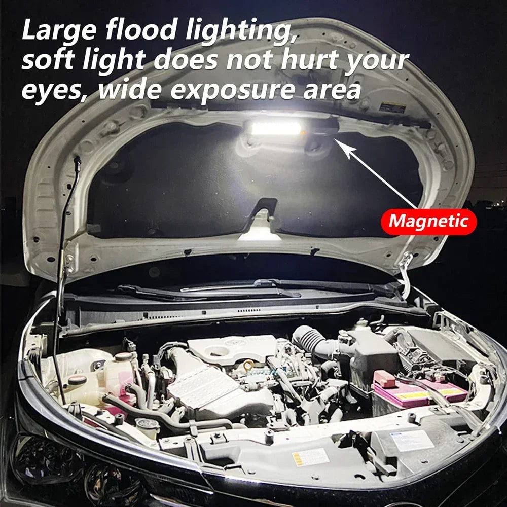 Carvallo Worklight | 20W LED arbetslampa | Magnet & krok | USB uppladdningsbar & vattentät Carvallo