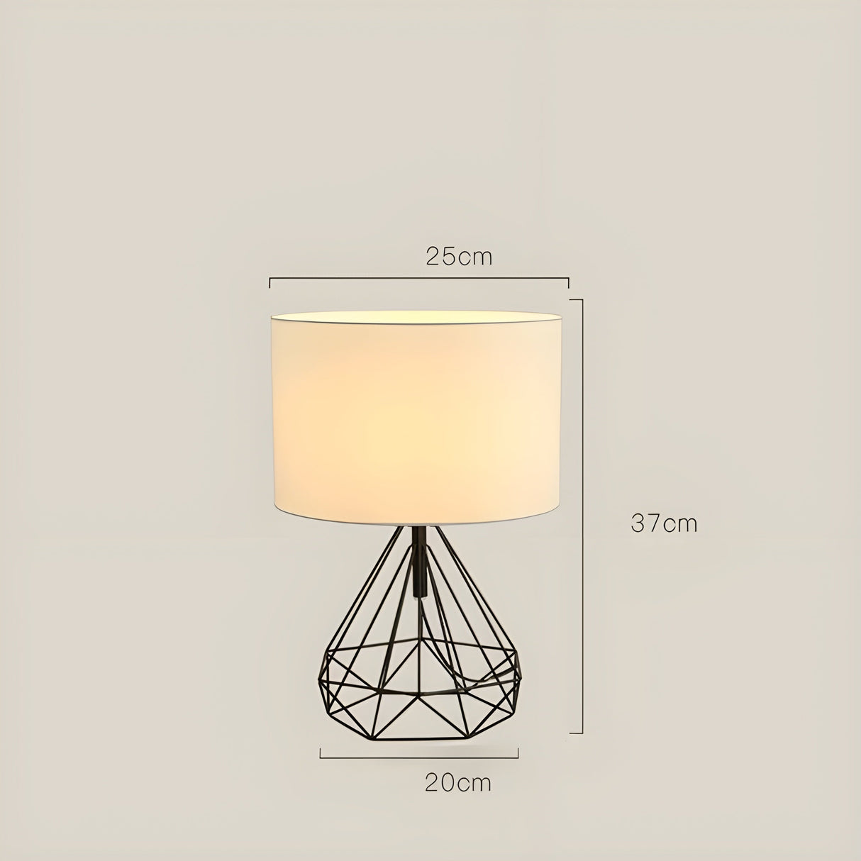 SkandiShade Lampa - Dekorativ BordsLampa i Skandinavisk Design Carvallo