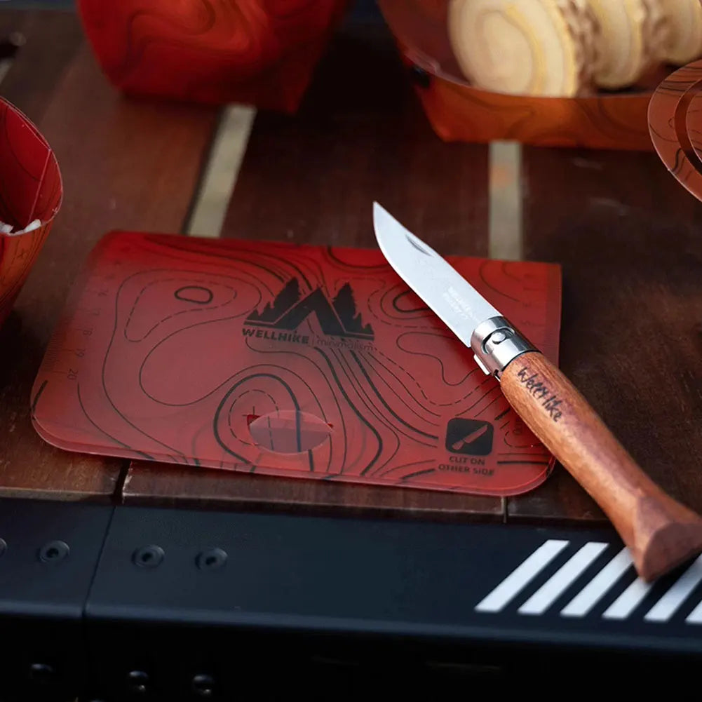 Carvallo Fällbart Utomhus-Service | Ultralätt & Återanvändbar | Livsmedelsäker & Platsbesparande | För Camping, Vandringsleder & Picknick Carvallo