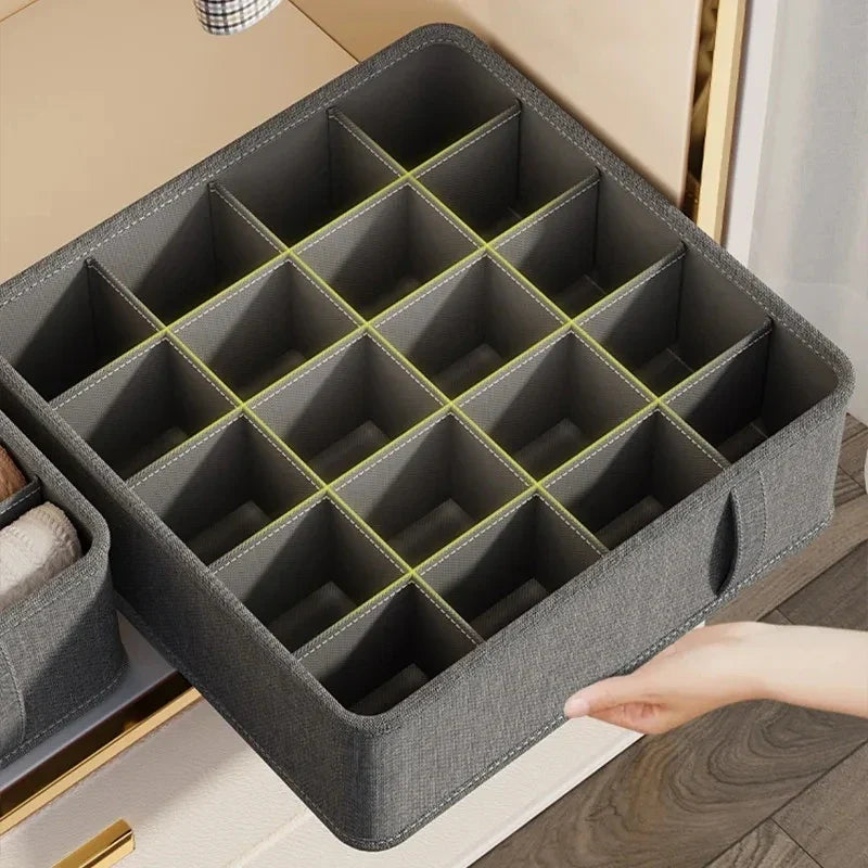 Carvallo Lådor Organizer | För underkläder, BH:ar & strumpor | Fällbar förvaringslåda | Ordning i garderoben Carvallo