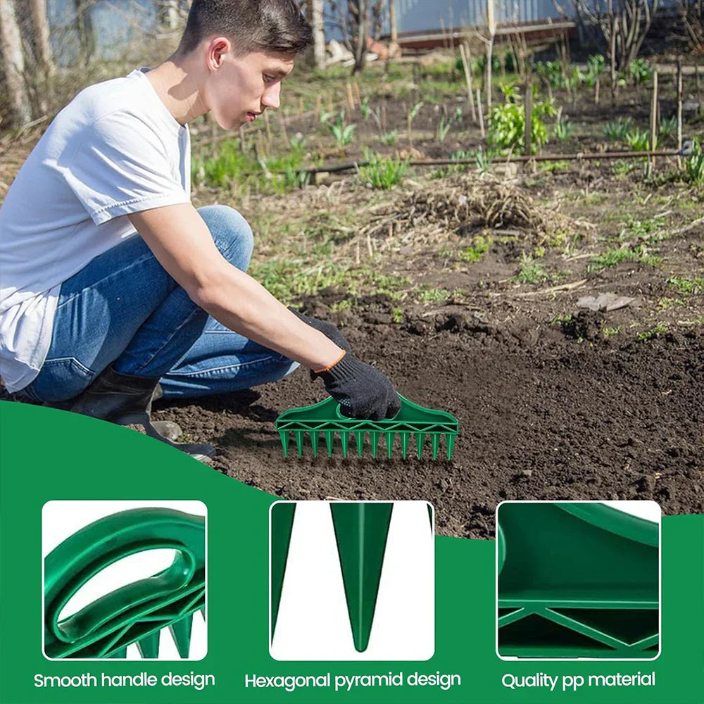 Carvallo Såhjälpare Set 4/7-delar | Växthjälp med 12-håls såmall | Vattentålig & Stabil | Trädgårdsverktyg för precis sådd Carvallo