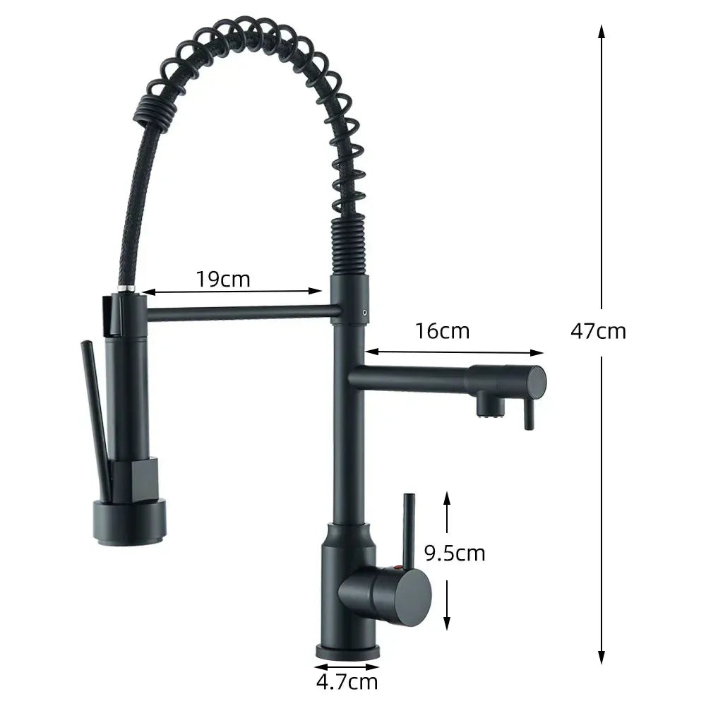 HydroSpout Kran - Flexibel Dubbelutsläpp med två lägen och 360° rotation Kran Carvallo