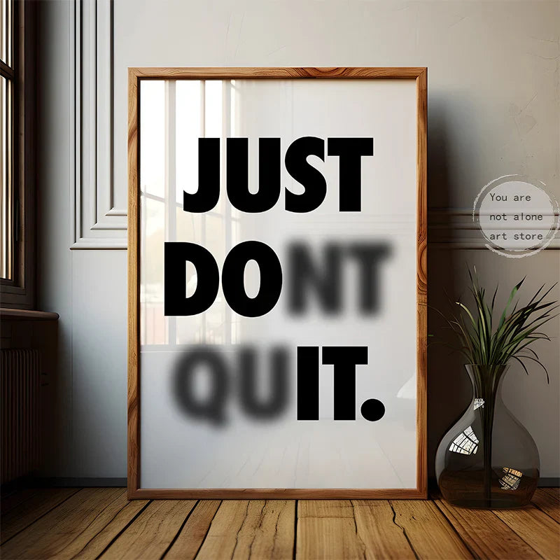 Disciplin & Motivation – Minimalistisk Citatposter på Canvas Hemnix