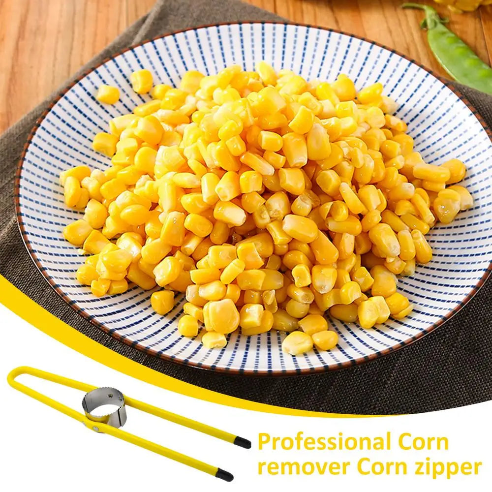 Royallure Rostfritt Stål Majskolvsskalare – Slät, Rörfri Kärnavlägsnande, Kompakt & Ergonomisk Carvallo