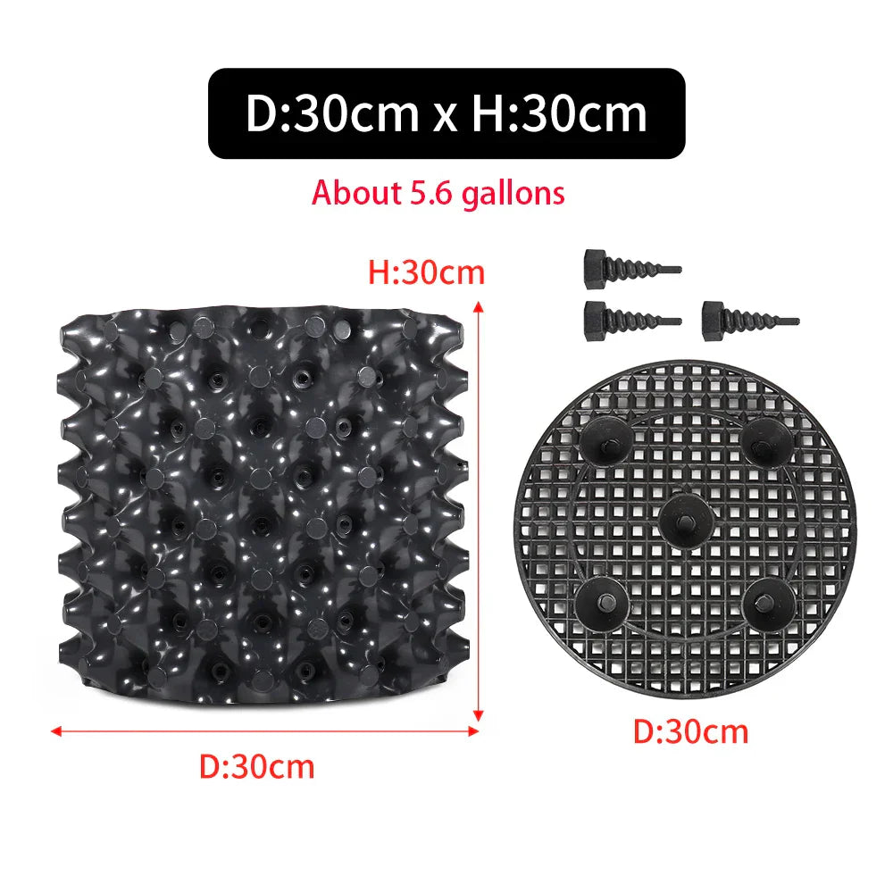 Carvallo Pro | Rotkontroll- & Uppdragskruka | För Bonsai, Träd & Buskar | Snabb rotväxt | PVC-skål Carvallo