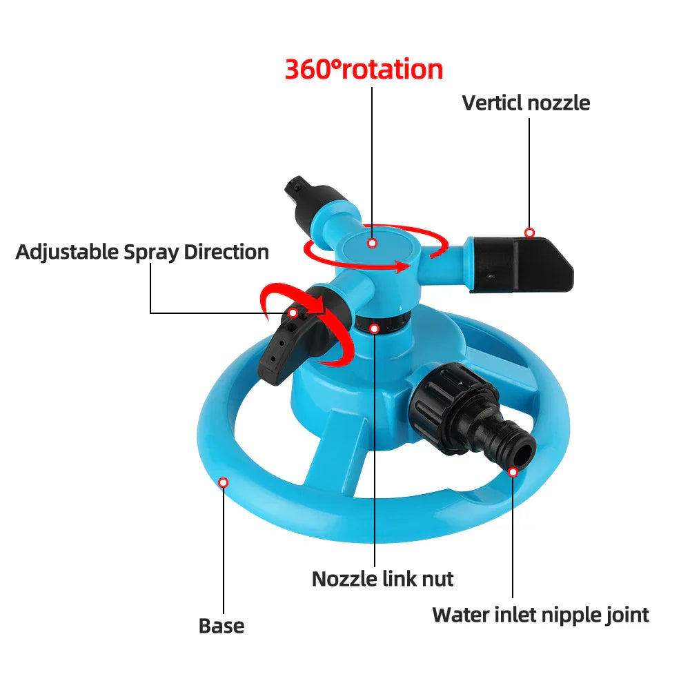 Carvallo Hydrosia | 360° Rotation | Vattensparande & Robust | För Trädgård & Gräsmatta Skötsel Carvallo