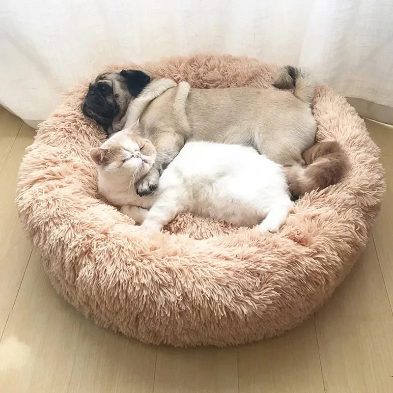 Super Soft Round Pet Bed – Plush, Cozy & Comfortable for Cats & Dogs Carvallo