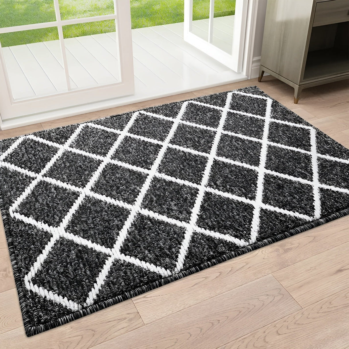 Randig entrématta - halkfri och smutsavvisande | Perfekt för inomhusbruk Carvallo