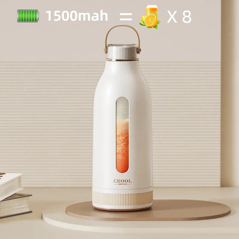 Carvallo Smoothie-Mixer JuicyGo Z05 | 400 ml | 18.000 o/min | 5-blades system | USB-laddning | BPA-fri Carvallo