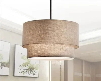 LinenForm Taklampa – Minimalistisk Tygpendel i Modern Design Hemnix
