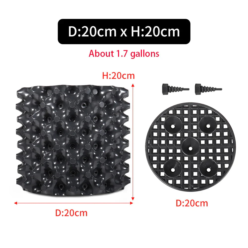 Carvallo Pro | Rotkontroll- & Uppdragskruka | För Bonsai, Träd & Buskar | Snabb rotväxt | PVC-skål Carvallo